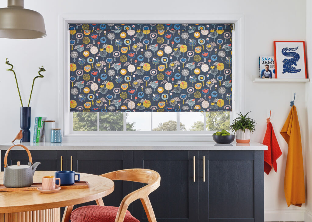 Kitchen and bathroom roller blinds