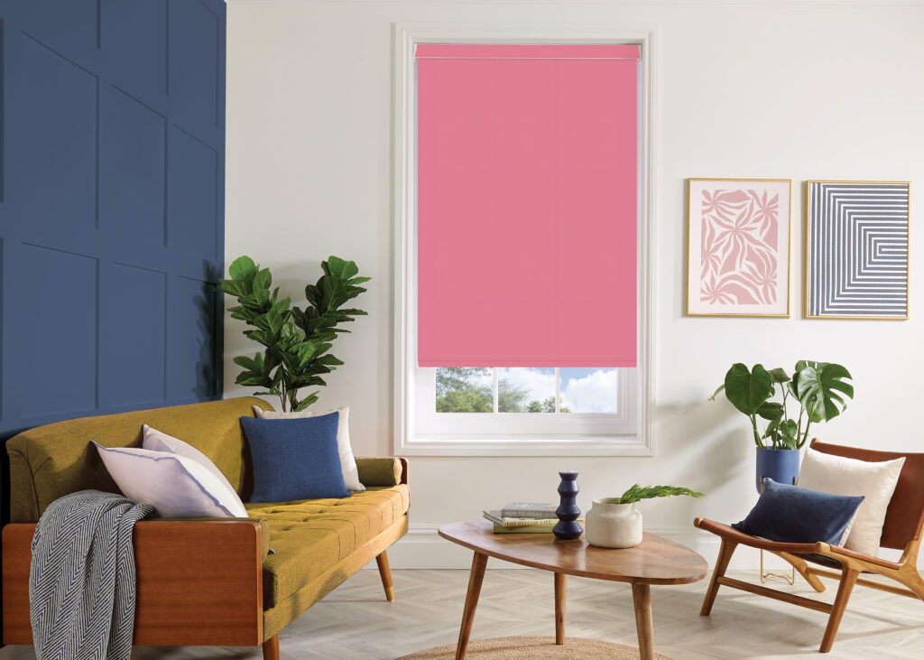 Living room roller blinds