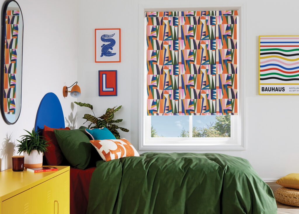 Bedroom roller blinds